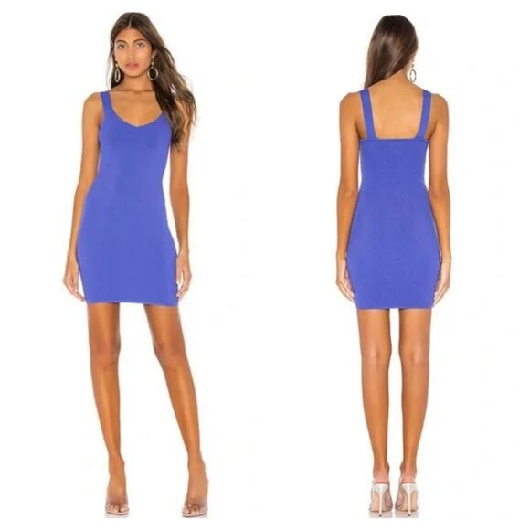 REVOLVE Superdown Sophia Deep V Dress in Royal Blue - Picture 2 of 8